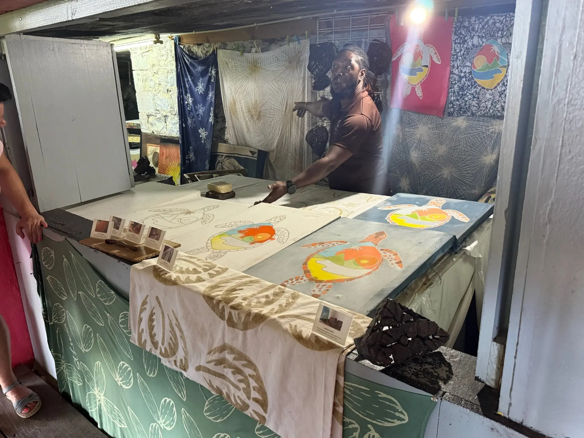 Batik gehört ebenfalls zur Kultur von St. Lucia