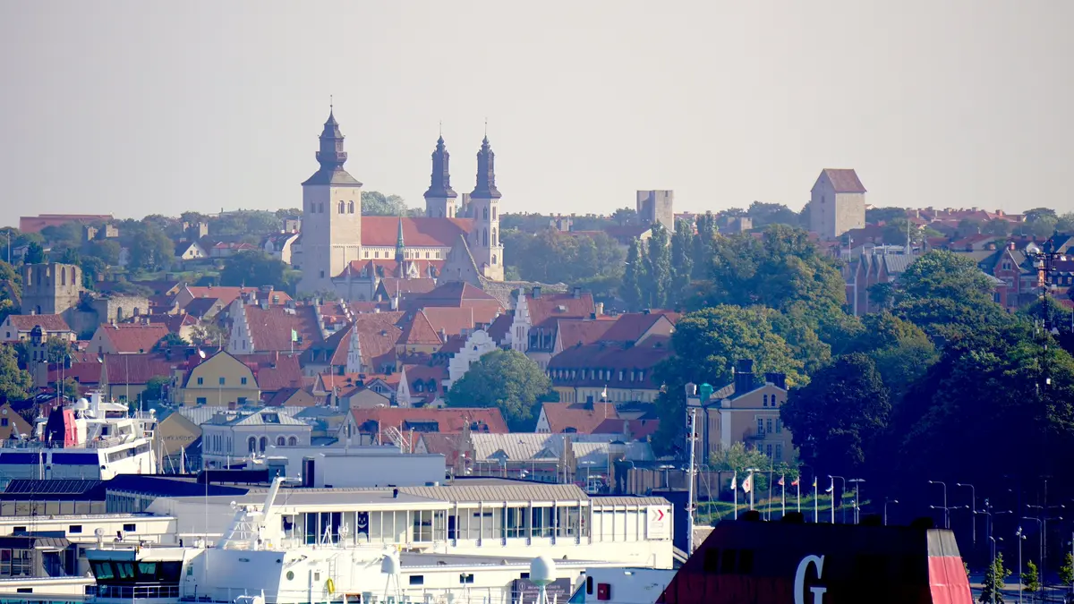 Blick auf Visby