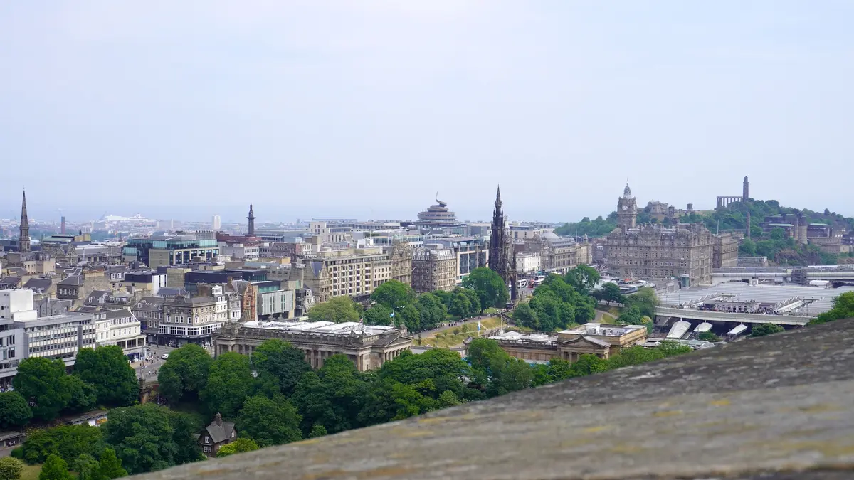 Blick auf die Stadt Edinburgh