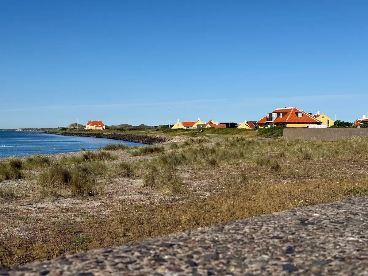 Die Dünenlandschaft von Skagen mit ihren gelben Häusern
