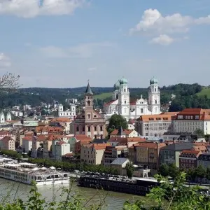 Landausflugsgäste besuchen den Dom St. Stephan
