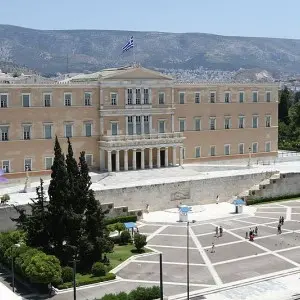 Panoramablick auf das Griechische Parlament