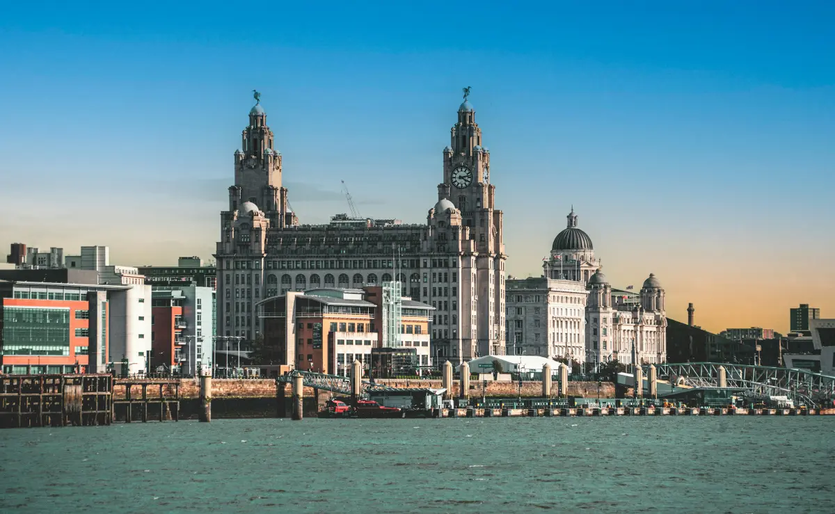 Die Innenstadt von Liverpool